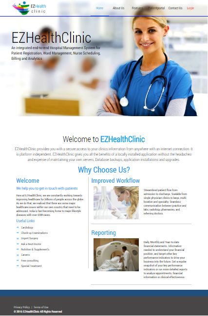 EZHealth clinic Template